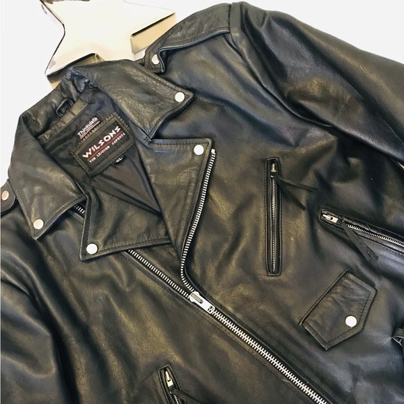 Wilsons Leather Jackets & Blazers - Wilson’s Woman’s  Leather Motorcycle Jacket
